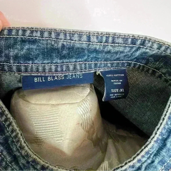 Bill Blass Jeans Women Size XL Denim Jacket Front Pockets Cotton - Picture 3 of 10